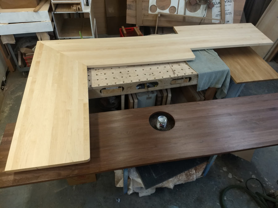 Custom wood countertops, kitchen islands and tabletops by Brooklyn Butcher Blocks