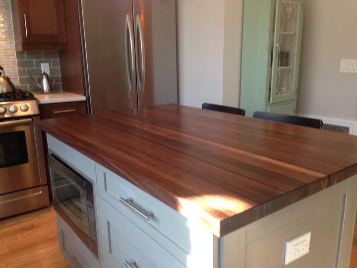 Custom Walnut Butcher Block Countertop – Edge Grain