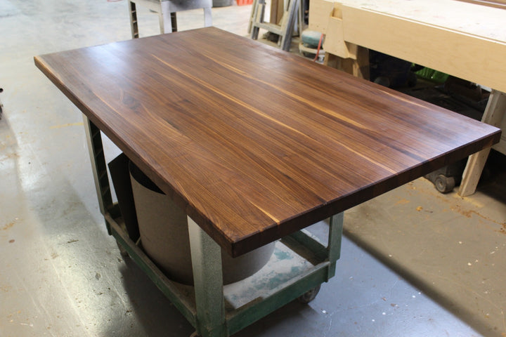edge grain walnut countertop