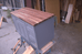Grey Kitchen Island with Butcher Block