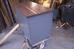 Grey Kitchen Island with Butcher Block