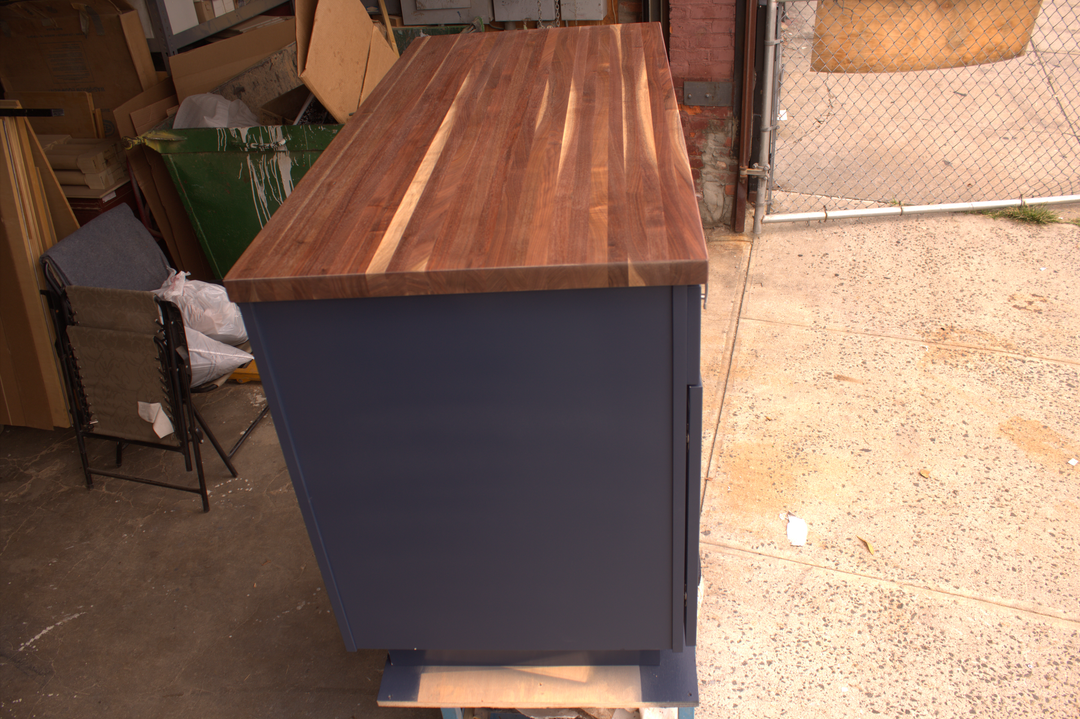 Blue Navy Kitchen Island with Base