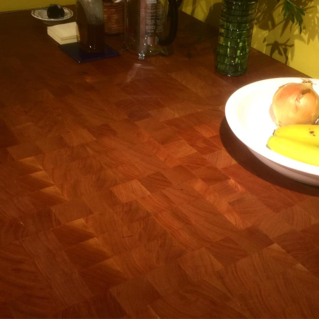End grain Cherry butcher block