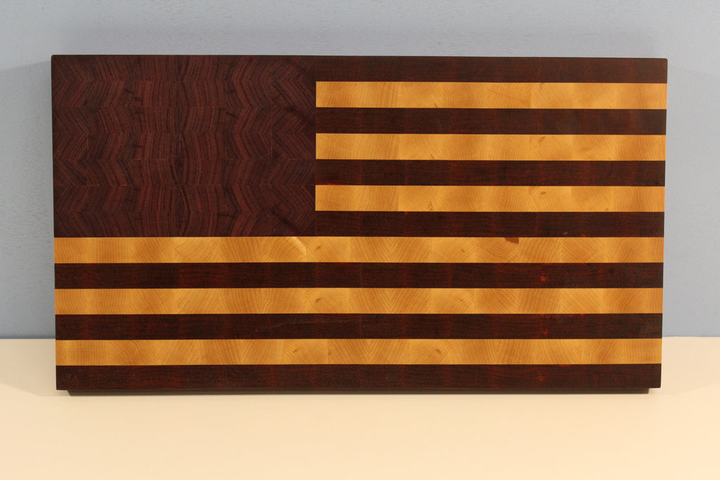 American Flag Cutting Board: a Historical Heirloom (End Grain)