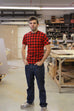 Plaid "Flannel" Printed T Shirt