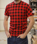 Plaid "Flannel" Printed T Shirt