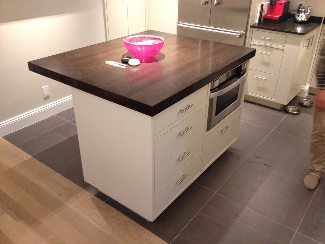 Custom end grain Walnut kitchen island